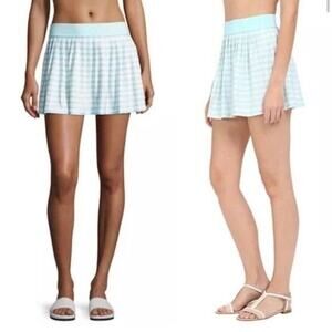 Kate Spade Nahant Shore Pleated Cover Up Skirt Blue XS NWT Pull On
